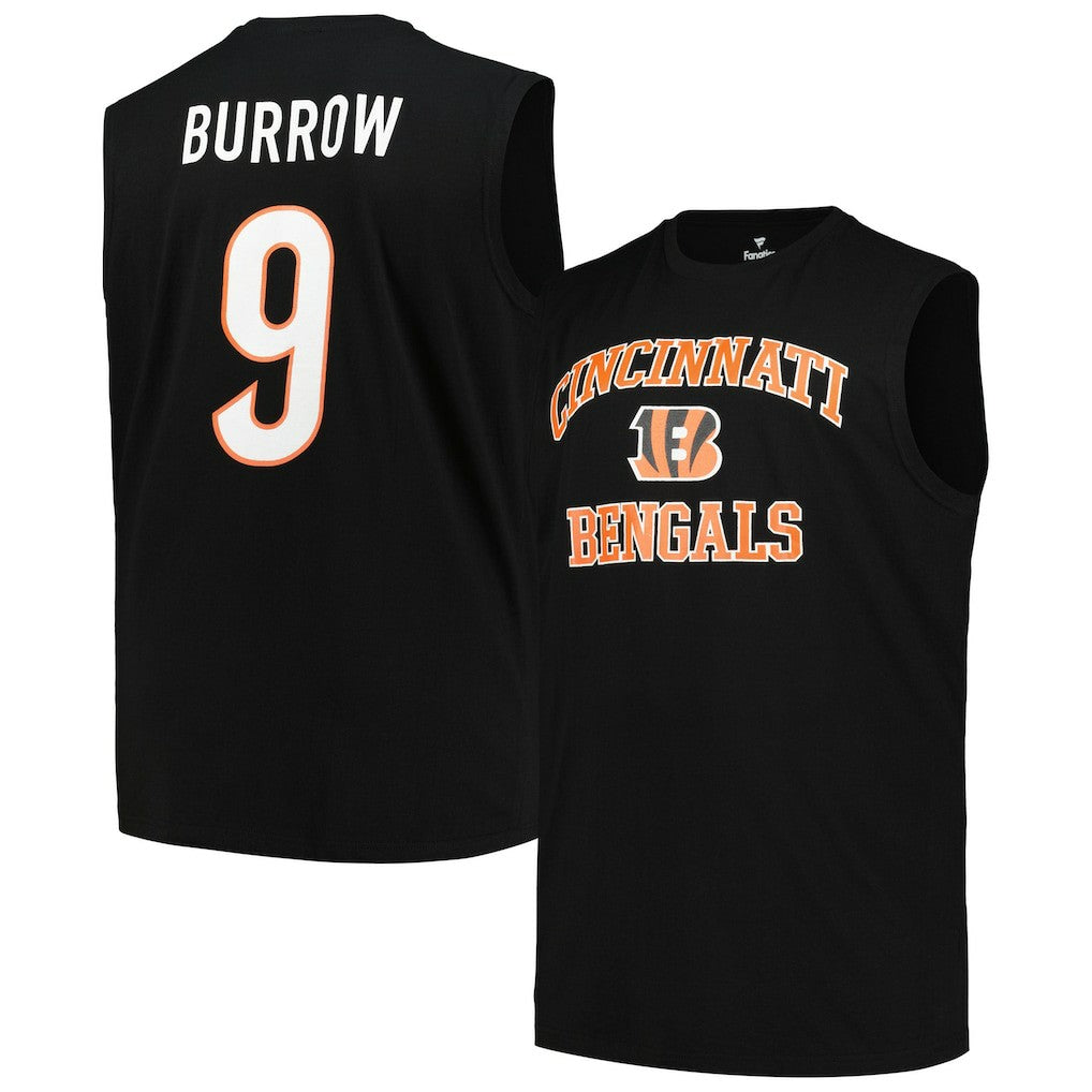 NFL Cincinnati Bengals Joe Burrow  Big & Tall Muscle Tank Top