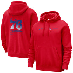 Philadelphia 76ers Courtside Club Pullover Hoodie - Red | Nike discount
