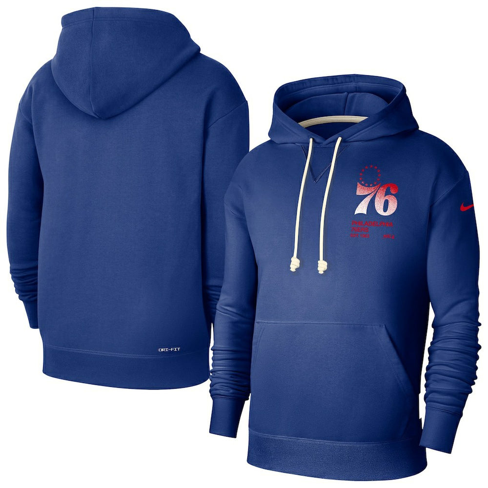 Philadelphia 76ers Courtside Standard Issue Premium Performance Pullover Hoodie - Royal | Nike cheap