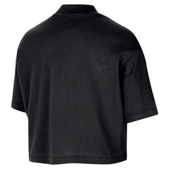 Chicago Bulls Women's Courtside Mock Neck Loose Fit Cropped T-Shirt sale - Black | Nike outlet