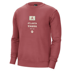 Atlanta Hawks Jordan Brand Courtside Statement Edition Heavyweight Pullover Sweatshirt - Red shop
