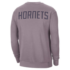Charlotte Hornets Jordan Brand Courtside Statement Edition Heavyweight Pullover Sweatshirt - Purple shop