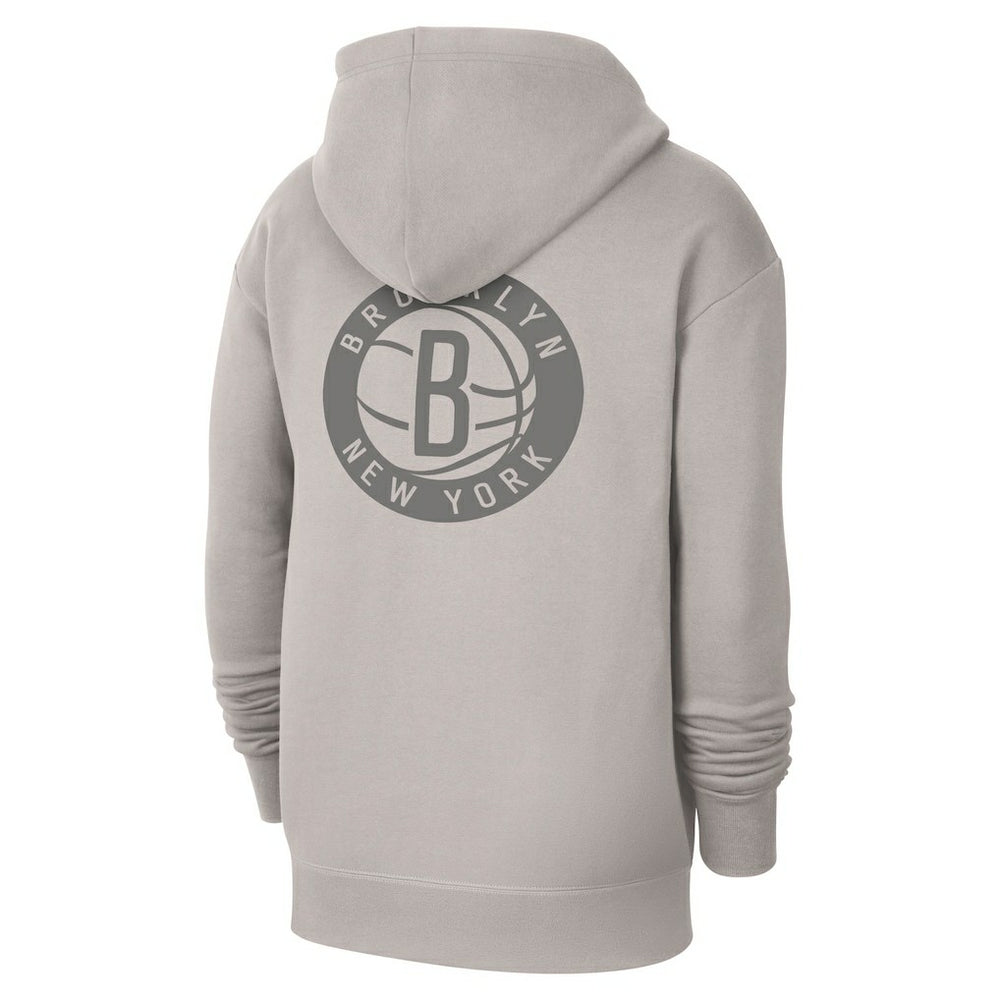 Brooklyn Nets Jordan Brand Courtside Statement Edition Pullover Hoodie - Heather Gray discount