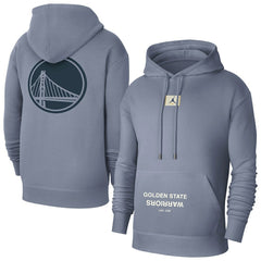 Golden State Warriors Jordan Brand Courtside Statement Edition Pullover Hoodie sale - Gray discount