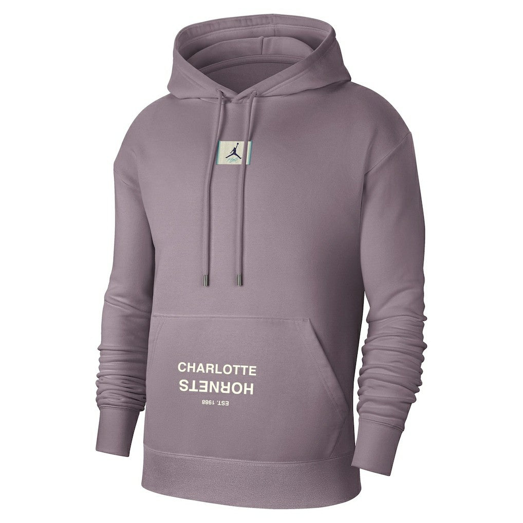 Charlotte Hornets Jordan Brand Courtside Statement Edition Pullover Hoodie - Purple cheap