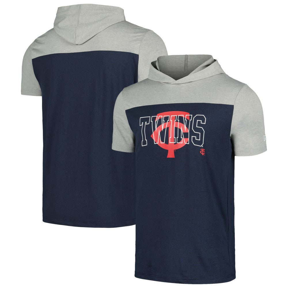 Minnesota Twins Active Brushed Hoodie T-Shirt - Navy | New Era