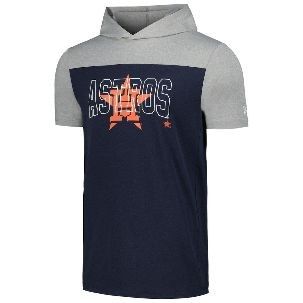 Houston Astros Active Brushed Hoodie T-Shirt - Navy | New Era