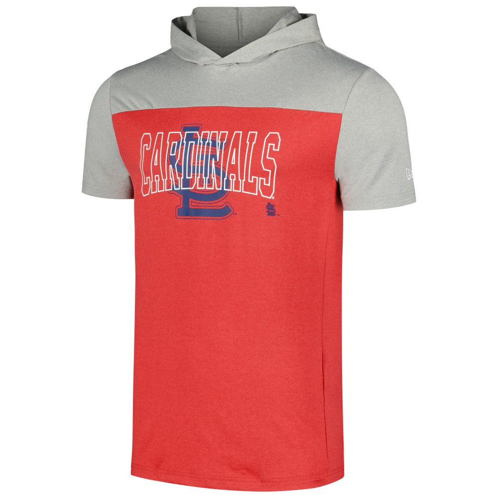 St. Louis Cardinals Active Brushed Hoodie T-Shirt - Red | New Era