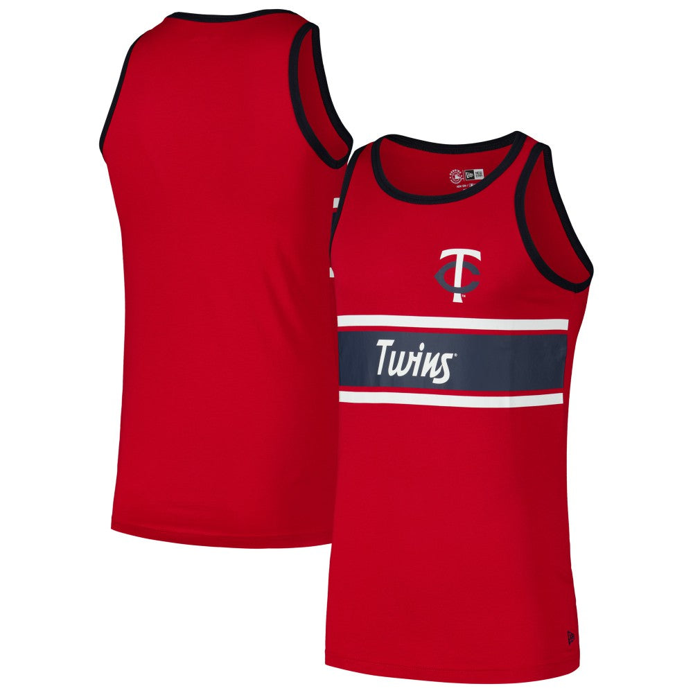 Minnesota Twins Jersey Ringer Tank Top - Red | New Era
