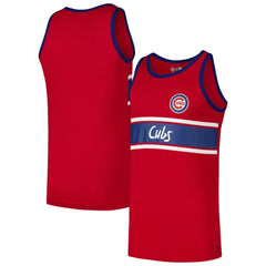 Chicago Cubs Jersey Ringer Tank Top - Red | New Era