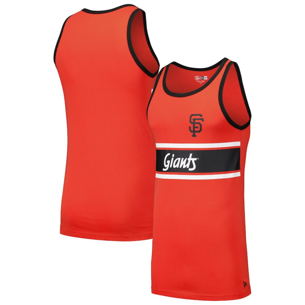 San Francisco Giants Jersey Ringer Tank Top - Orange | New Era