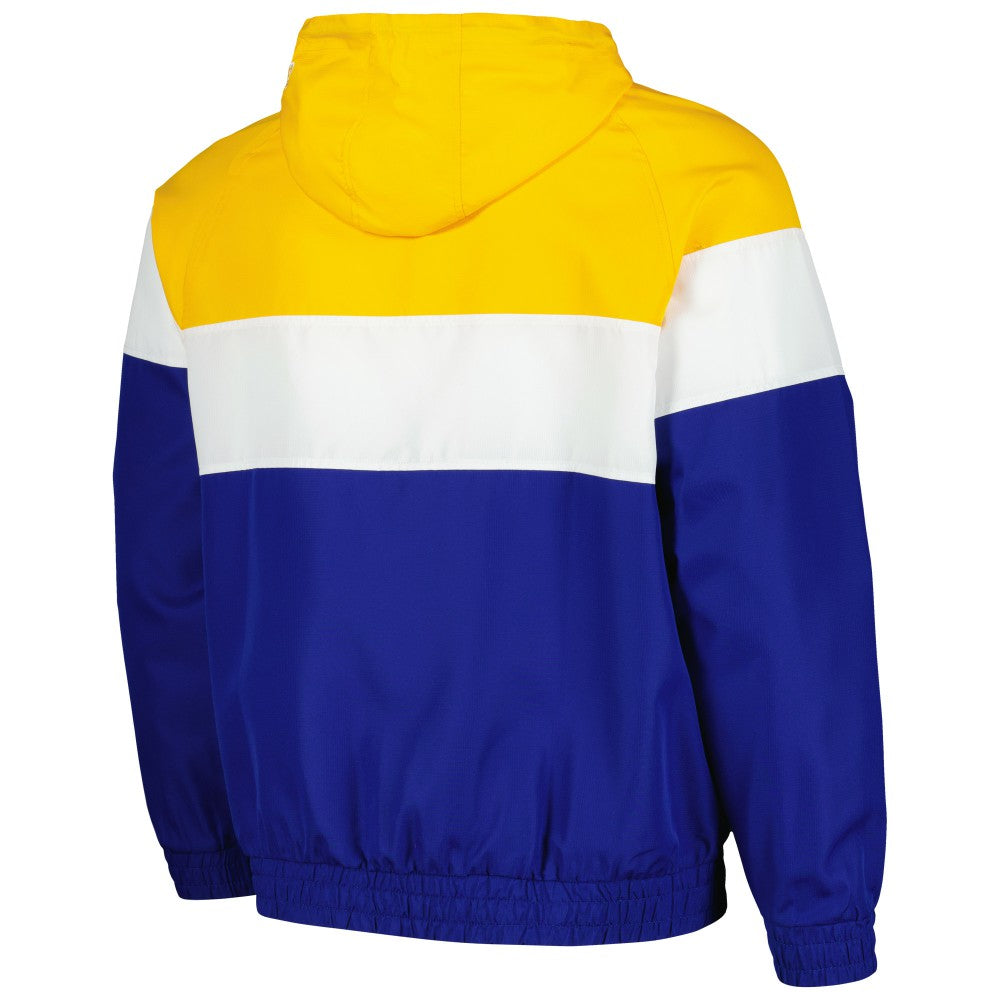 Milwaukee Brewers Ripstop Raglan Quarter-Zip Hoodie Windbreaker Jacket - Royal | New Era