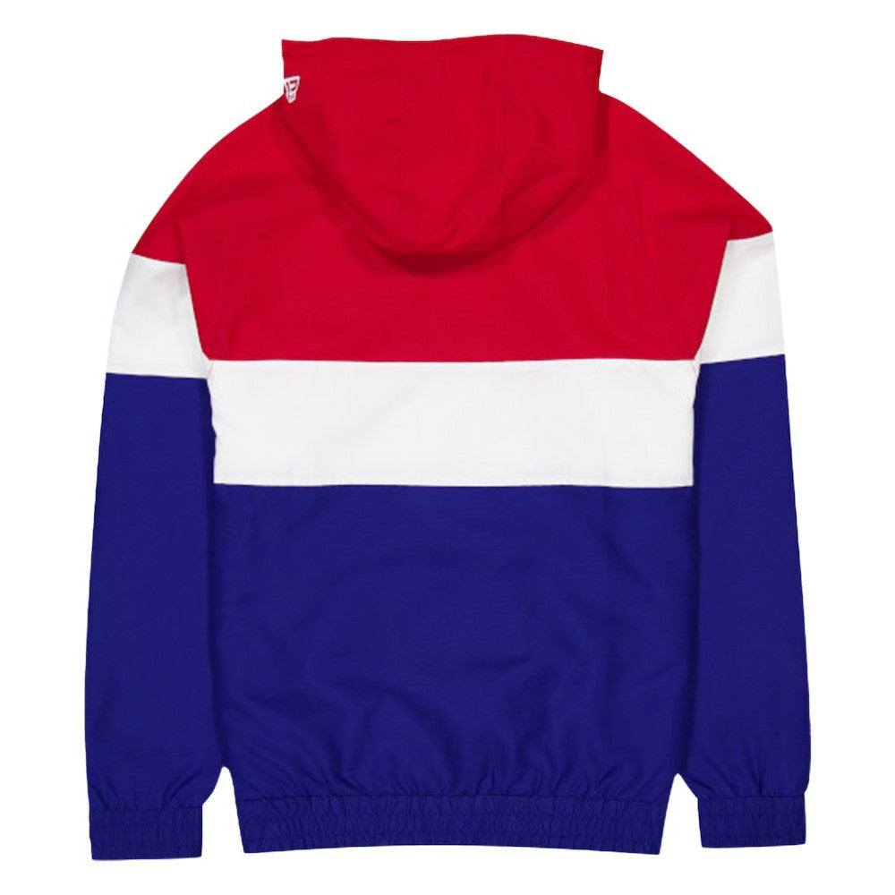 Atlanta Braves Ripstop Raglan Quarter-Zip Hoodie Windbreaker Jacket - Blue | New Era