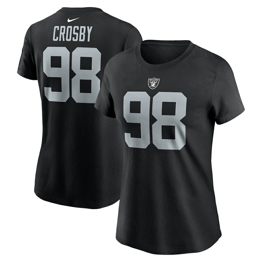 NFL Las Vegas Raiders Maxx Crosby  Women's Player Name & Number T-Shirt