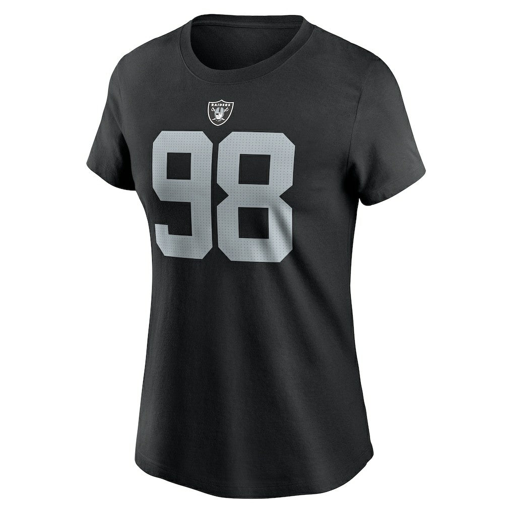 NFL Las Vegas Raiders Maxx Crosby  Women's Player Name & Number T-Shirt