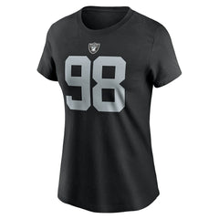 NFL Las Vegas Raiders Maxx Crosby  Women's Player Name & Number T-Shirt