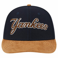 New York Yankees Team Suede Visor Low Profile 59FIFTY Fitted Hat - Navy | New Era