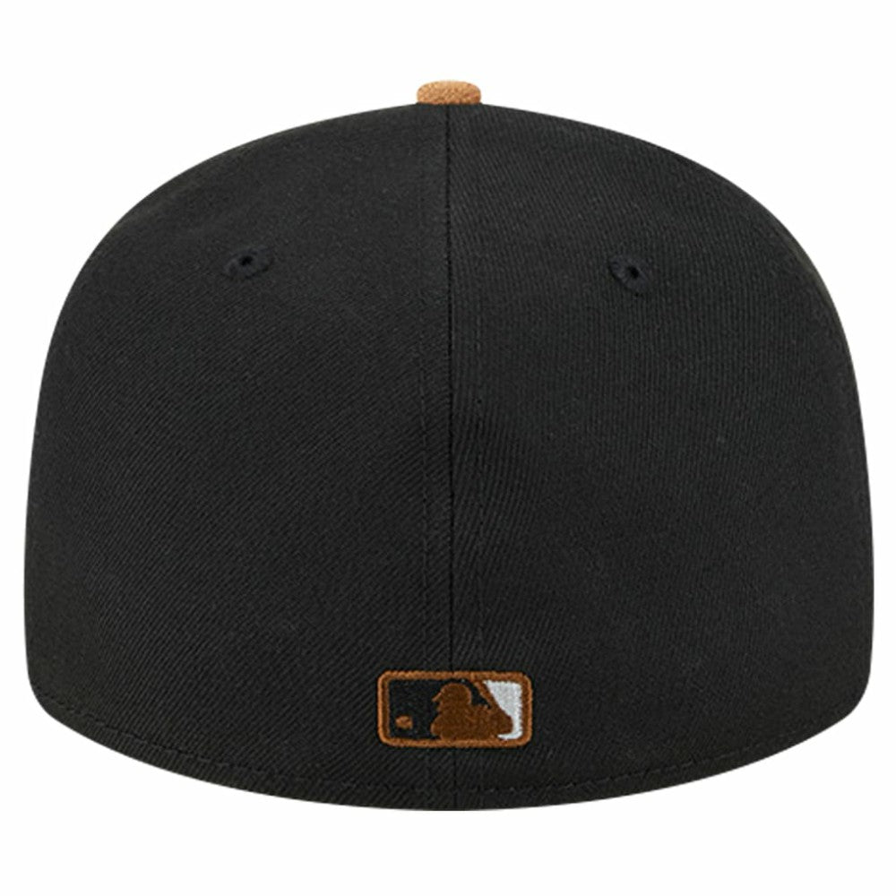 Chicago White Sox Team Suede Visor Low Profile 59FIFTY Fitted Hat - Black | New Era