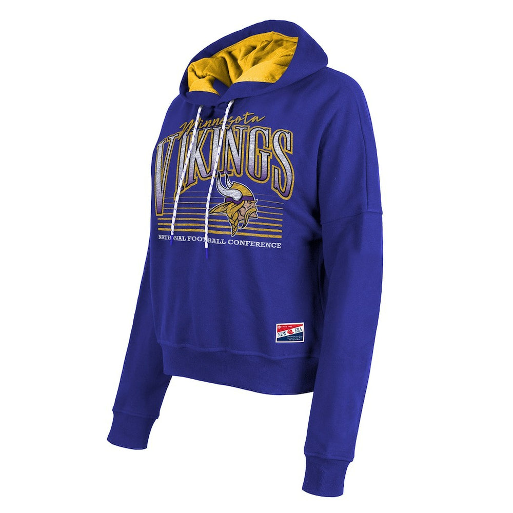 NFL Minnesota Vikings Women's Boxy Pullover Hoodie