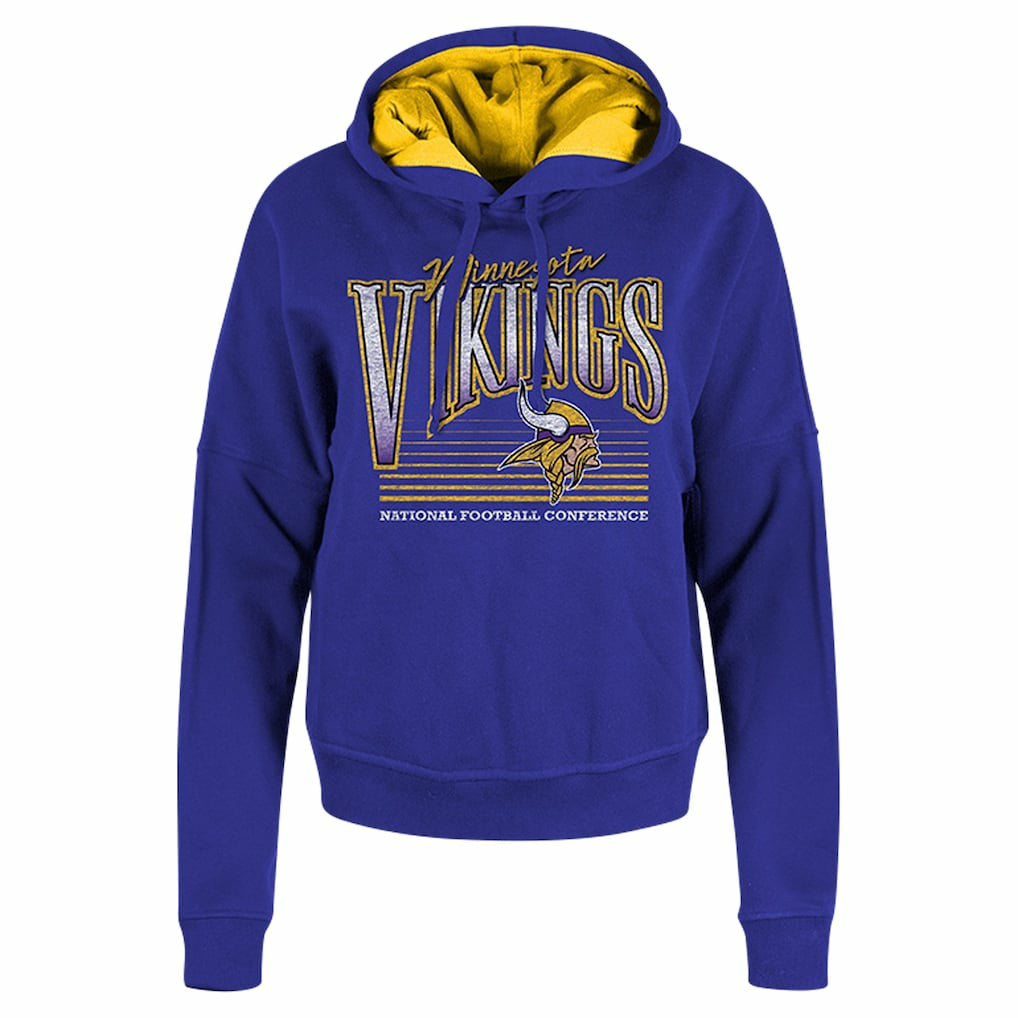 NFL Minnesota Vikings Women's Boxy Pullover Hoodie