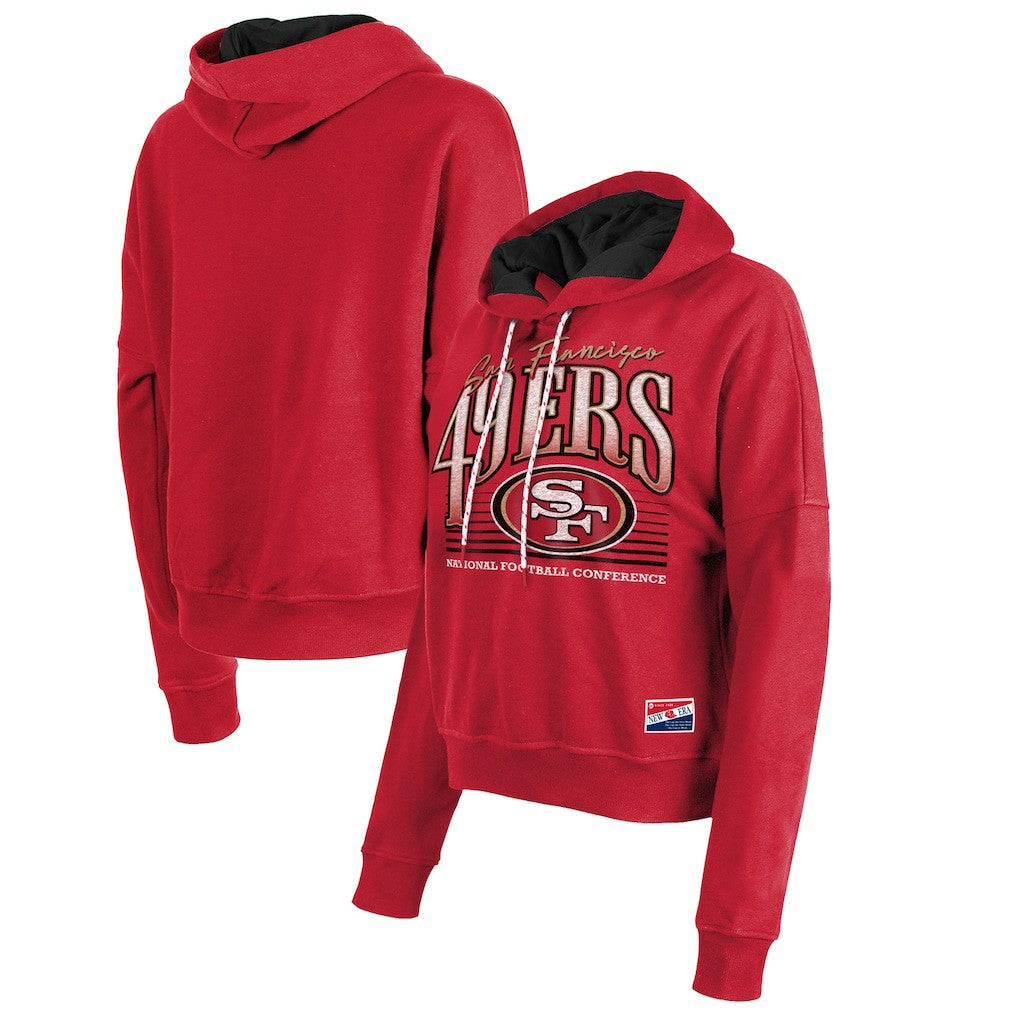 NFL San Francisco 49ers Women's Boxy Pullover Hoodie