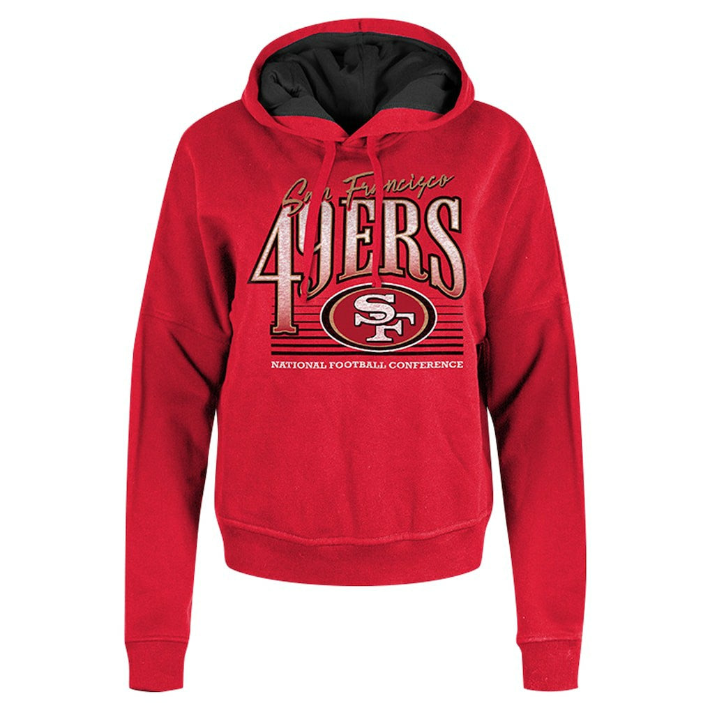 NFL San Francisco 49ers Women's Boxy Pullover Hoodie