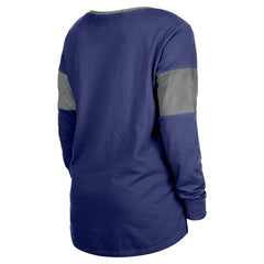 NFL Indianapolis Colts Women's Lace-Up Notch-Neck Long Sleeve T-Shirt