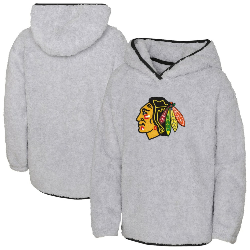 Chicago Blackhawks Girls Youth Ultimate Teddy Fleece Pullover Hoodie