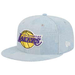 Los Angeles Lakers Injection Denim Patchwork 9FIFTY Snapback Hat - Denim | New Era on sale