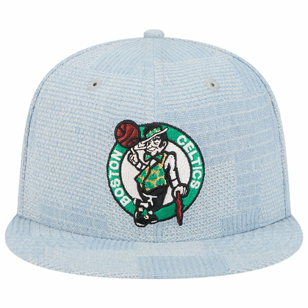 Boston Celtics Injection Denim Patchwork 9FIFTY Snapback Hat - Denim | New Era on sale