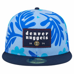 Denver Nuggets Palm Fronds 2-Tone 59FIFTY Fitted Hat sale - Blue | New Era discount