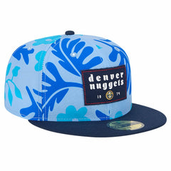 Denver Nuggets Palm Fronds 2-Tone 59FIFTY Fitted Hat sale - Blue | New Era discount