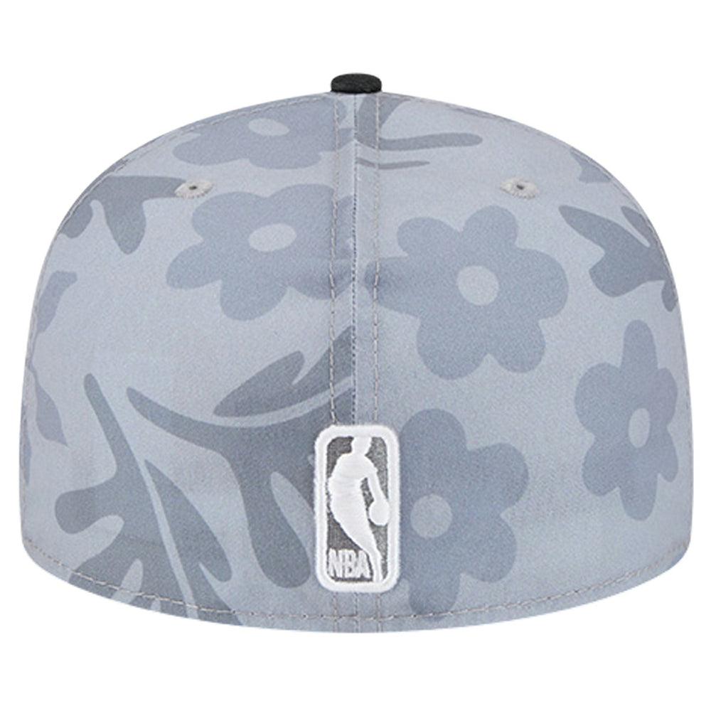 Miami Heat Palm Fronds 2-Tone 59FIFTY Fitted Hat - Gray | New Era outlet