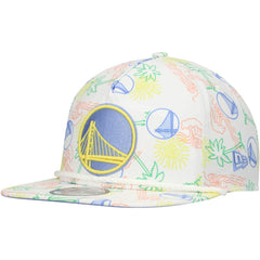 Golden State Warriors Palm Trees and Waves Golfer Adjustable Hat sale - White | New Era sale