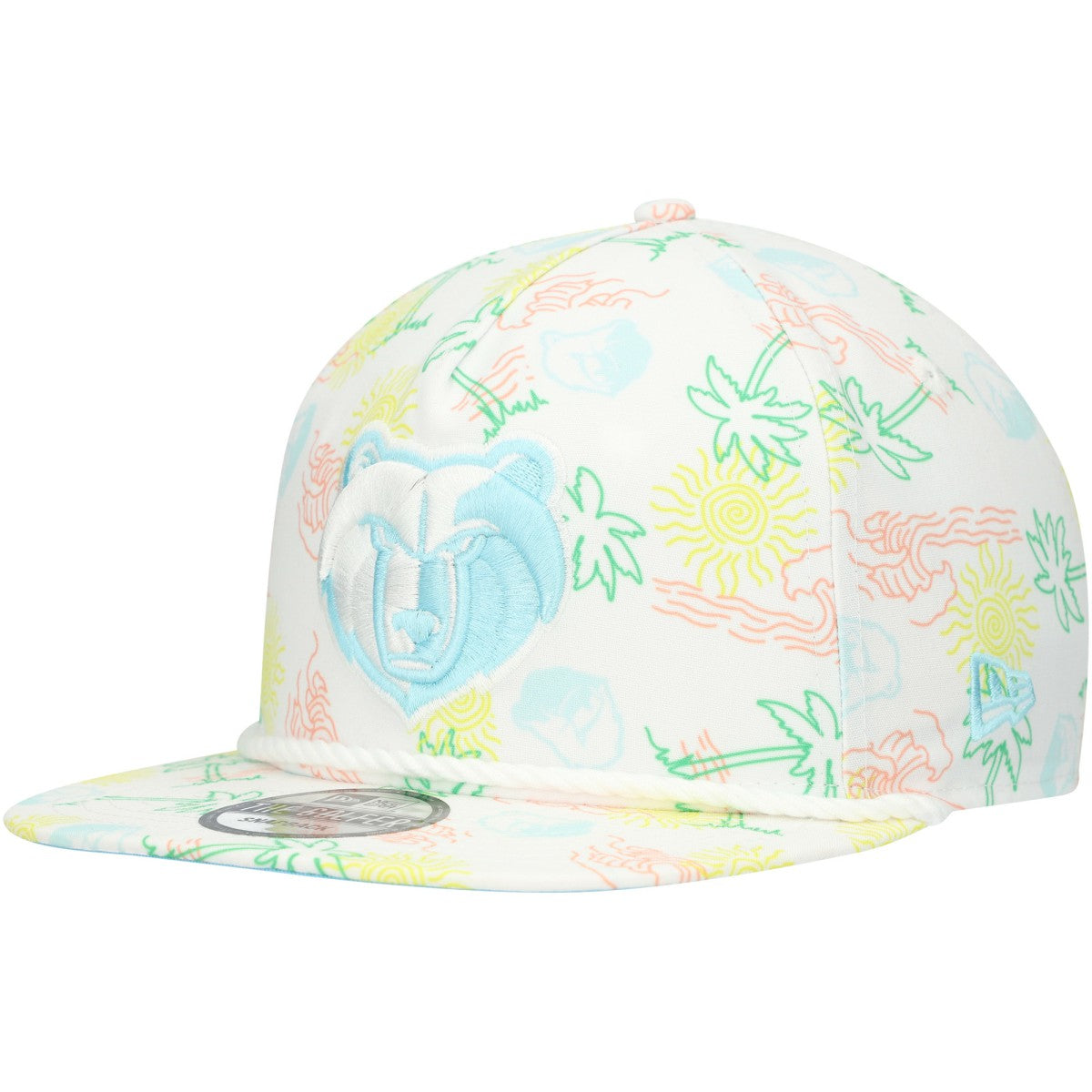Memphis Grizzlies Palm Trees and Waves Golfer Adjustable Hat - White | New Era online
