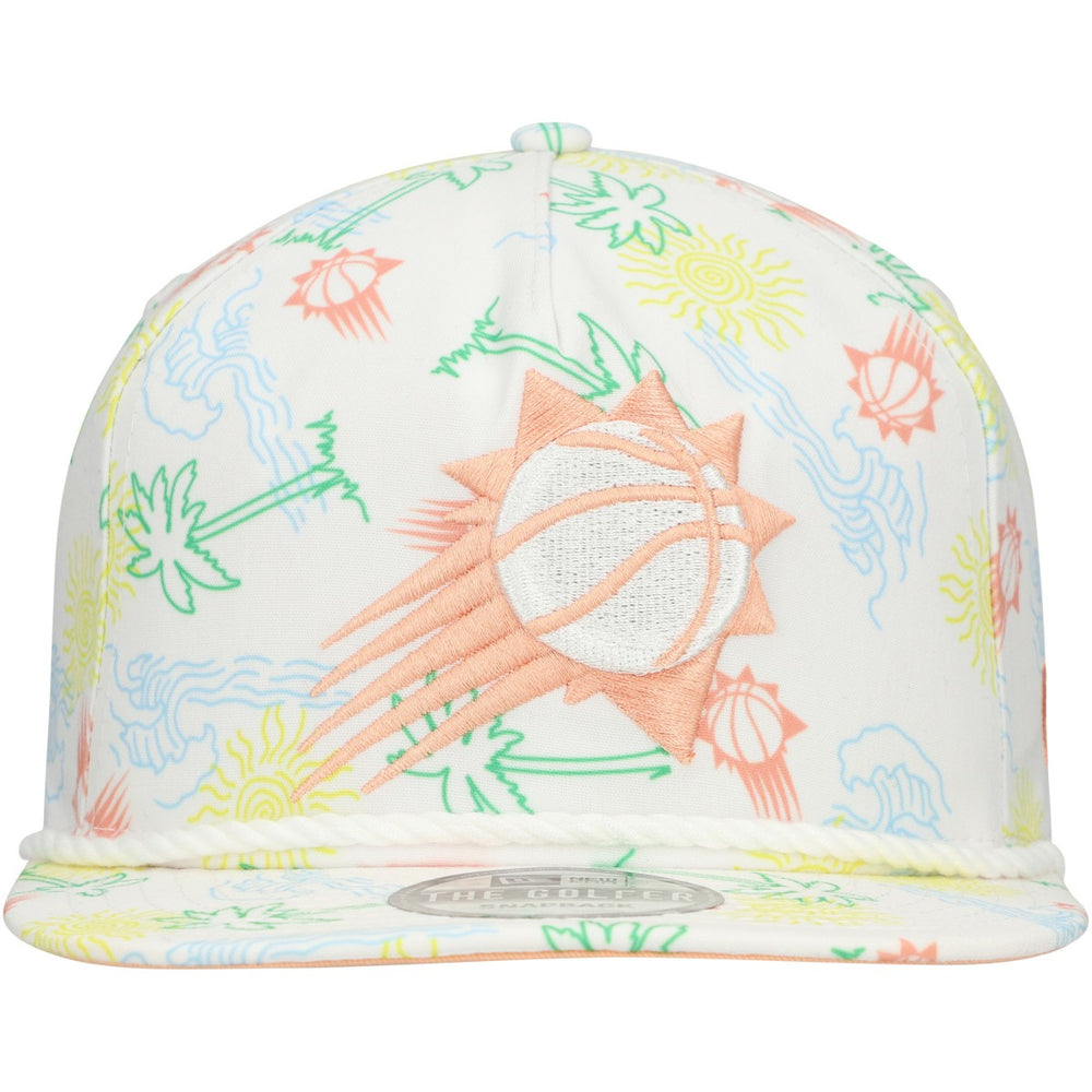 Phoenix Suns Palm Trees and Waves Golfer Adjustable Hat - White | New Era sale