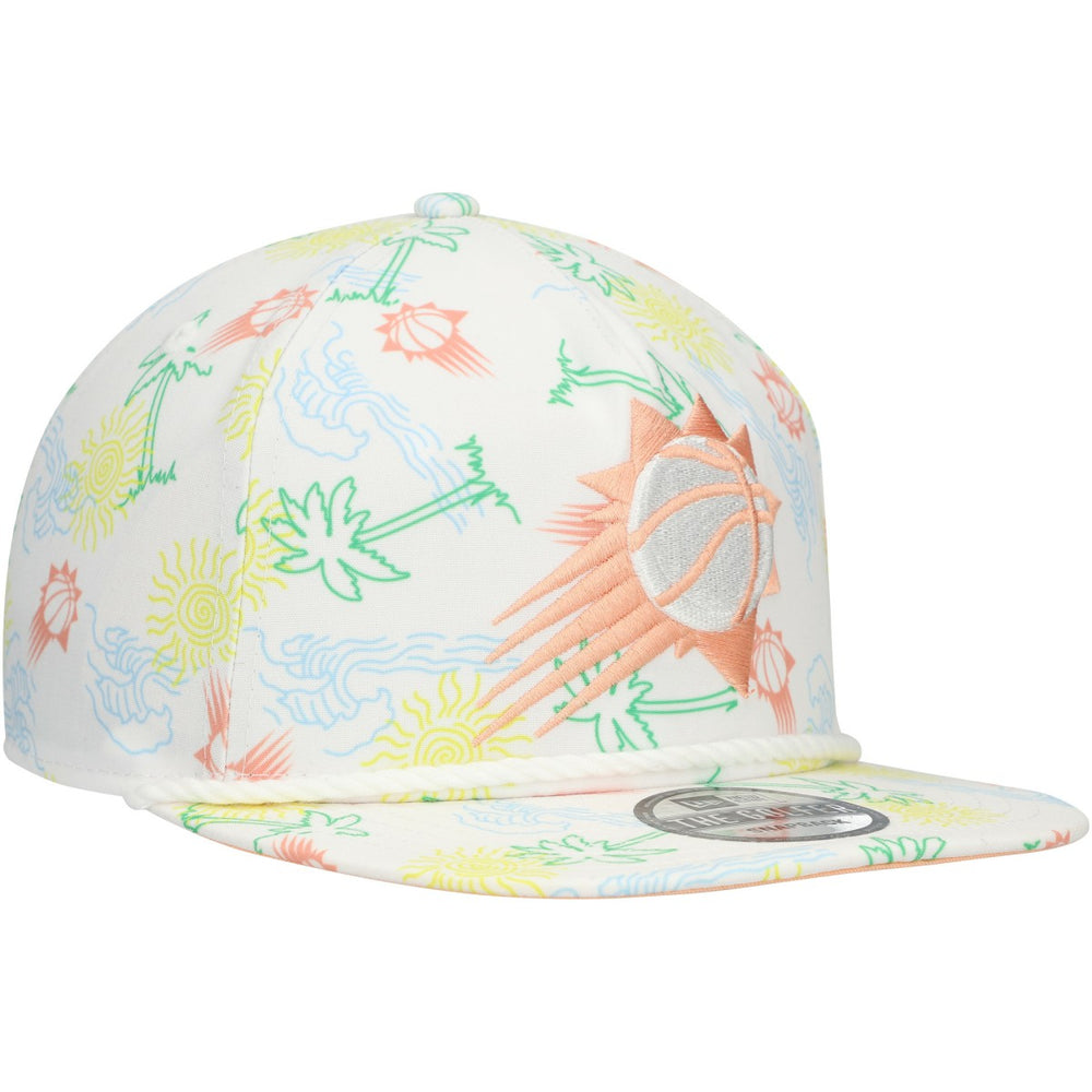Phoenix Suns Palm Trees and Waves Golfer Adjustable Hat - White | New Era sale