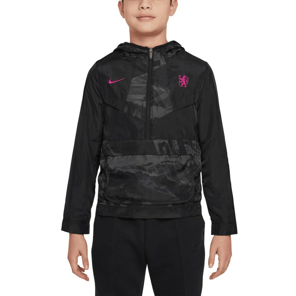 Chelsea Youth Amplify Windrunner Anorak Half-Zip Hoodie Jacket / Soccer Sale