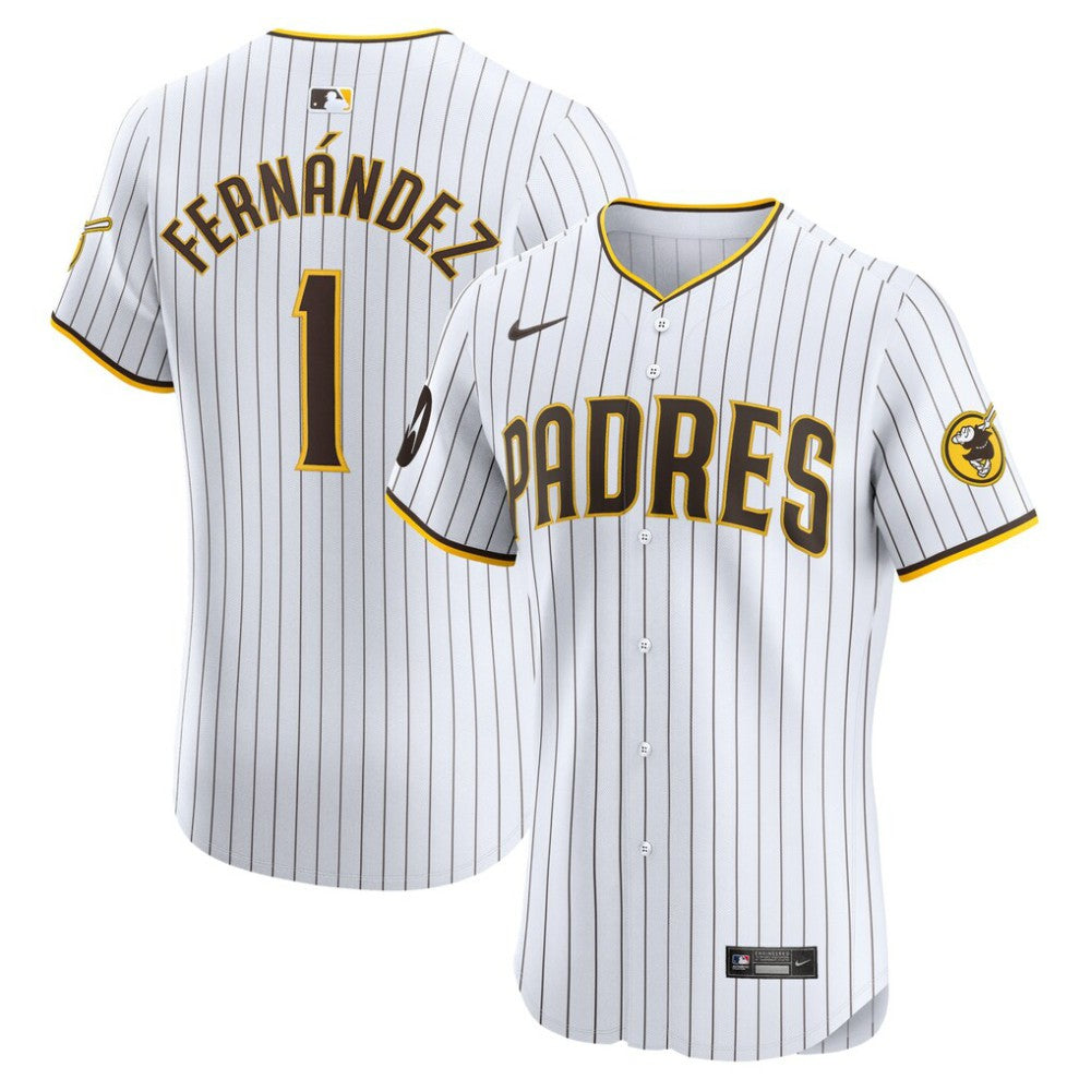 Tony Fernández San Diego Padres Home Elite Sponsor Patch Player Jersey - White | Nike