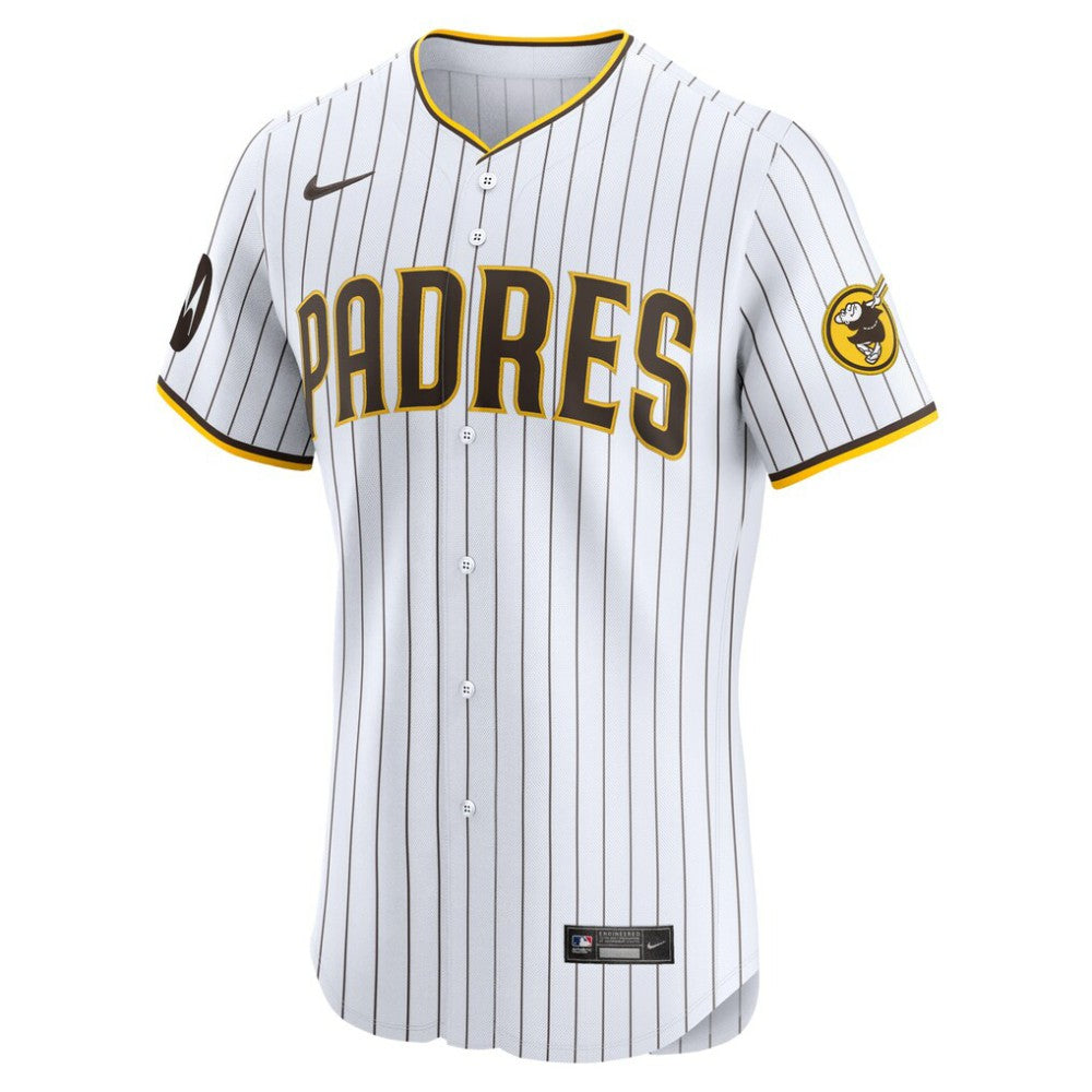 Tony Fernández San Diego Padres Home Elite Sponsor Patch Player Jersey - White | Nike