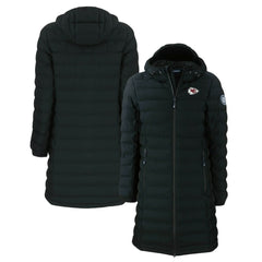 NFL Kansas City Chiefs Cutter & Buck Women's Mission Ridge Repreve Eco Insulated Long Full-Zip Puffer Jacket