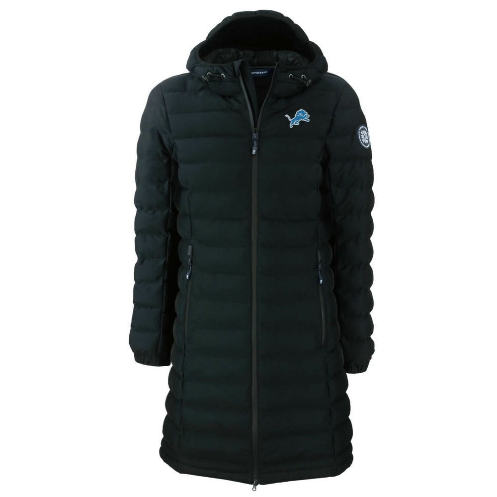 NFL Detroit Lions Cutter & Buck Women's Mission Ridge Repreve Eco Insulated Long Full-Zip Puffer Jacket