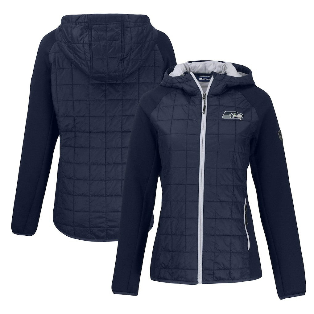 NFL Seattle Seahawks Cutter & Buck Women's Rainier Primaloft Eco Full-Zip Hybrid Jacket