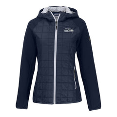 NFL Seattle Seahawks Cutter & Buck Women's Rainier Primaloft Eco Full-Zip Hybrid Jacket