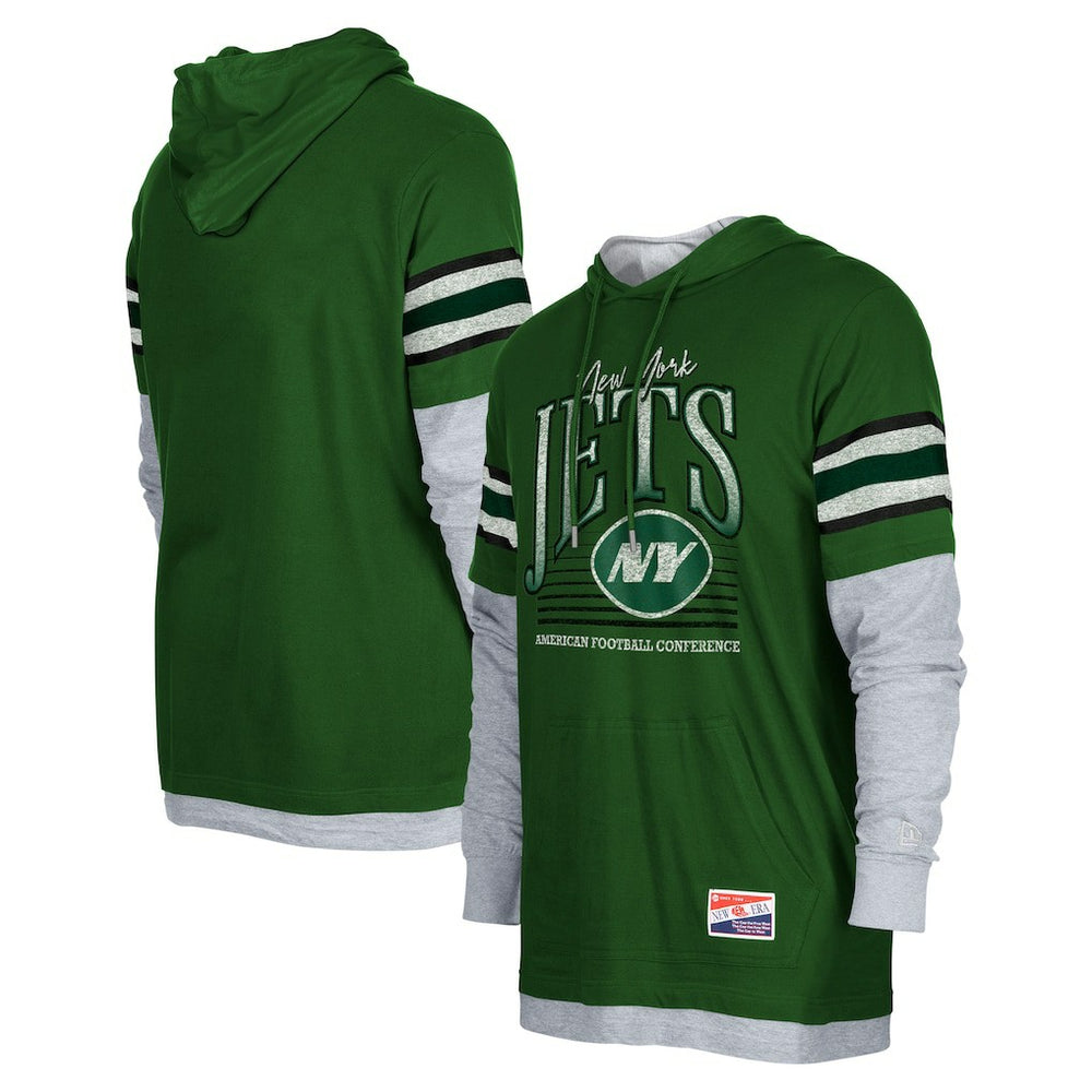 NFL New York Jets Twofer Long Sleeve Hooded T-Shirt