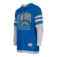 NFL Los Angeles Chargers Twofer Long Sleeve Hooded T-Shirt