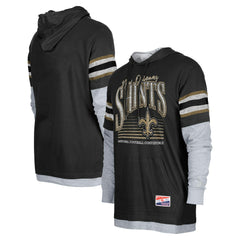 NFL New Orleans Saints Twofer Long Sleeve Hooded T-Shirt