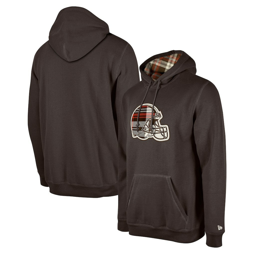 NFL Cleveland Browns 3rd Down Plaid Pullover Hoodie