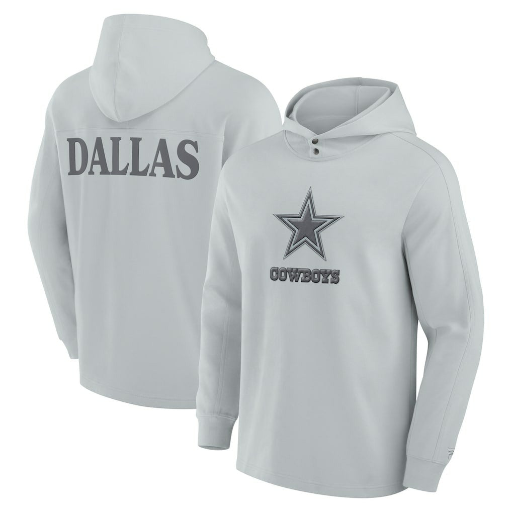 NFL Dallas Cowboys Elements Blaze Tri-Blend Long Sleeve Hoodie T-Shirt