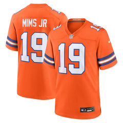 NFL Denver Broncos Marvin Mims Jr  Mile High Collection 1977 Throwback Player Game Jersey